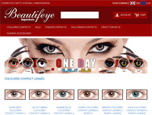 Tablet Screenshot of beautifeye.co.uk